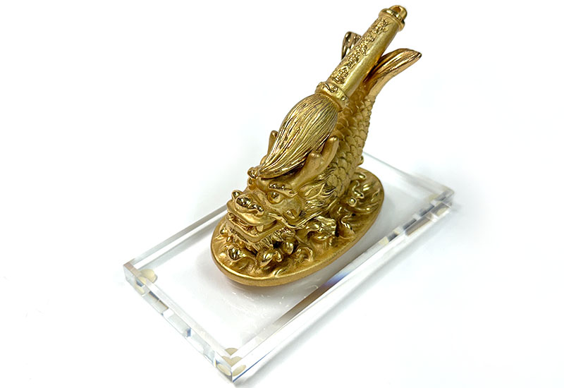 獨占鰲頭(魚+筆)擺飾